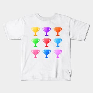 Colorful Watercolor Cups Pack Kids T-Shirt